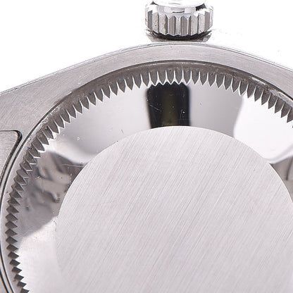 Rolex Stainless Steel 18K White Gold 31mm Oyster Perpetual Datejust Watch Black Roman 278274 8 of 10