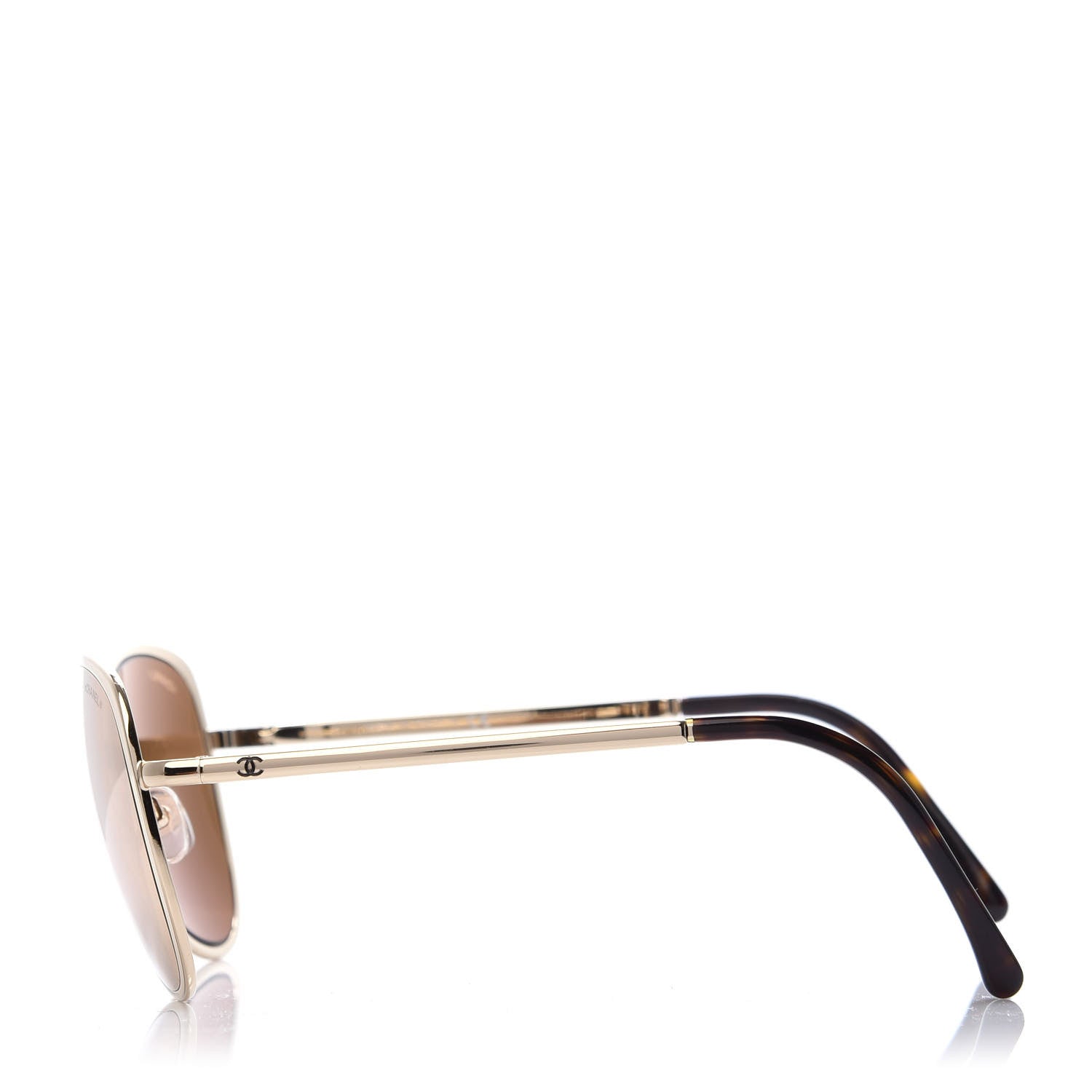 Chanel Metal Mirrored Pilot Summer Sunglasses 4223 Gold 3 of 8