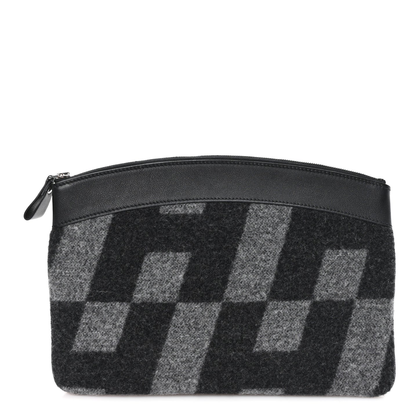 Cashmere Sac Bazar Pouch PM Black Grey