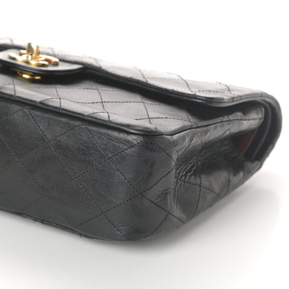 Chanel Lambskin Quilted Medium Double Flap Black 12 of 15