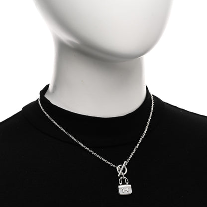Hermes Sterling Silver Constance Amulettes Pendant Necklace 2 of 5