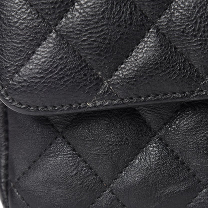 Chanel Crumpled Calfskin Quilted Mini Rectangular Flap So Black 11 of 12