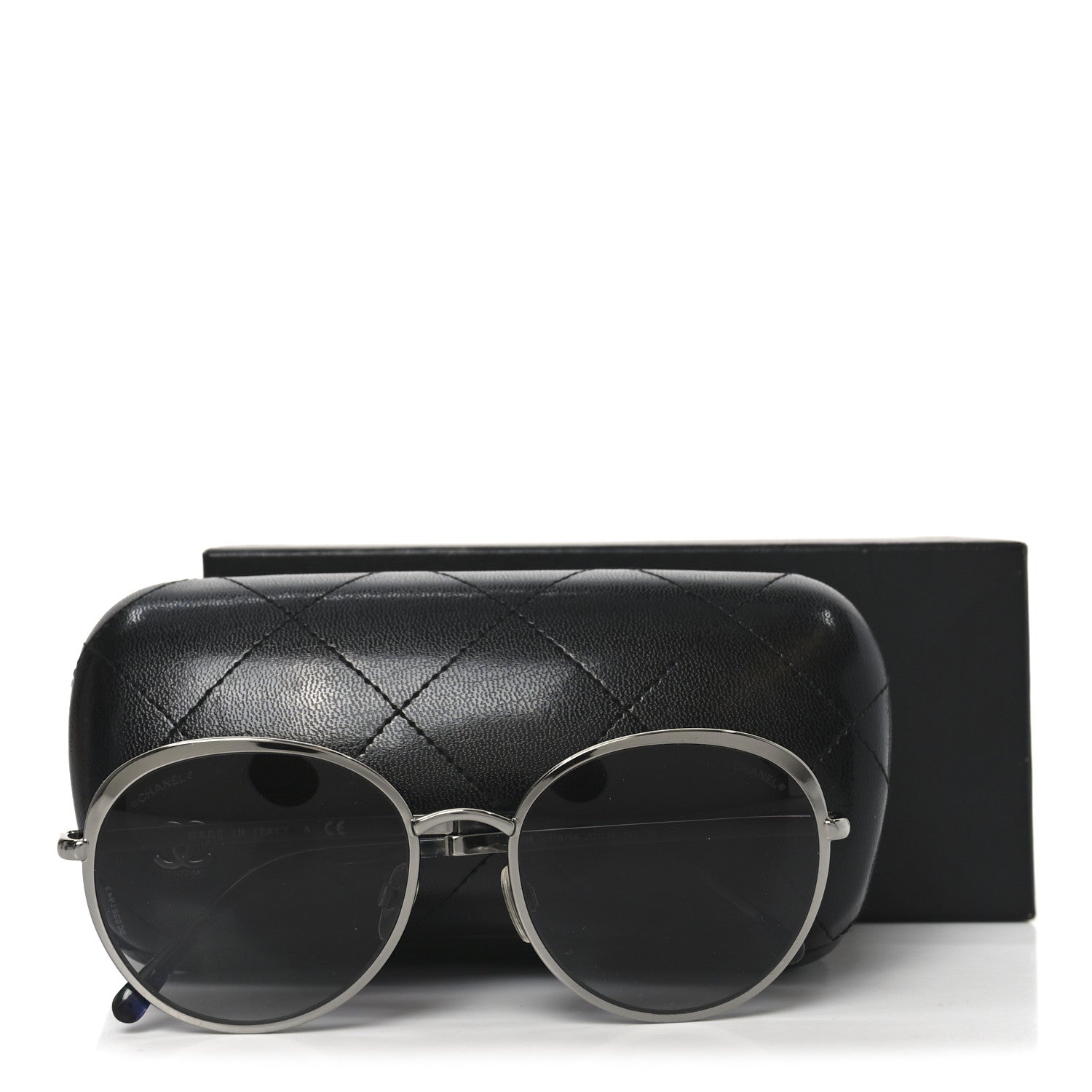 Chanel Round Spring Sunglasses 4206 Silver 7 of 7