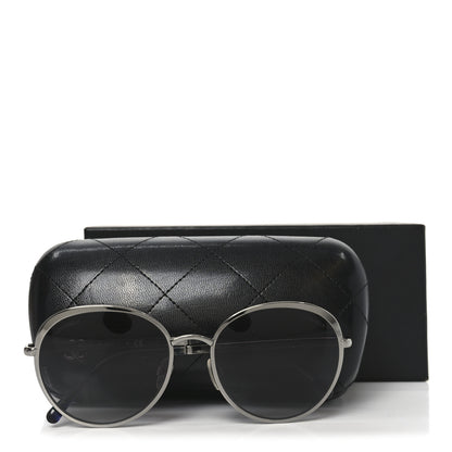 Chanel Round Spring Sunglasses 4206 Silver 7 of 7