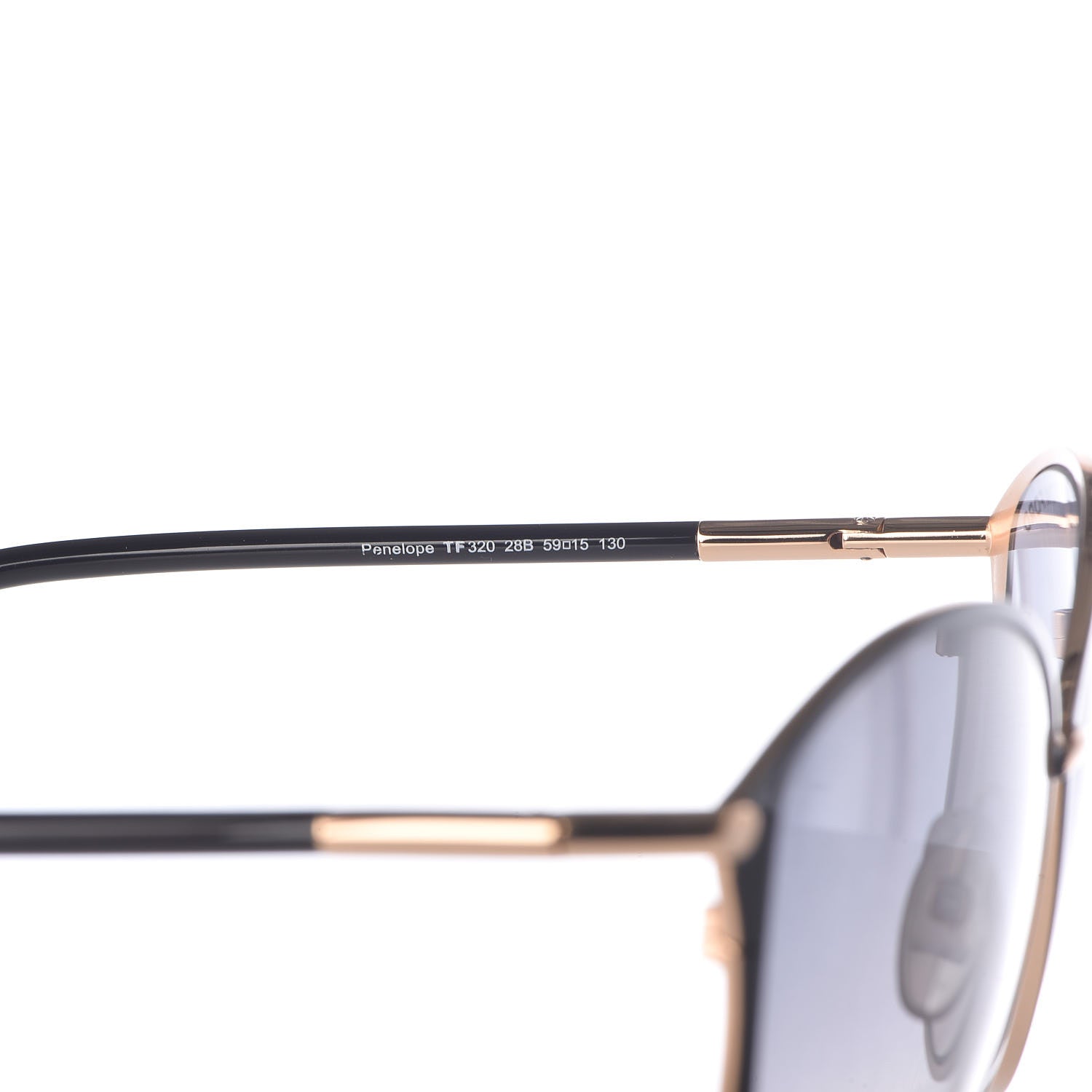 Tom Ford Penelope Vintage Round Sunglasses TF320 Black 5 of 7