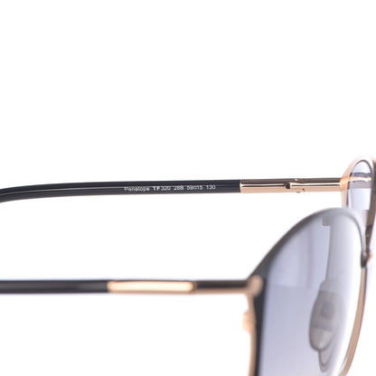 Tom Ford Penelope Vintage Round Sunglasses TF320 Black 5 of 7