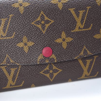 Louis Vuitton Monogram Emilie Wallet Fuchsia 7 of 7
