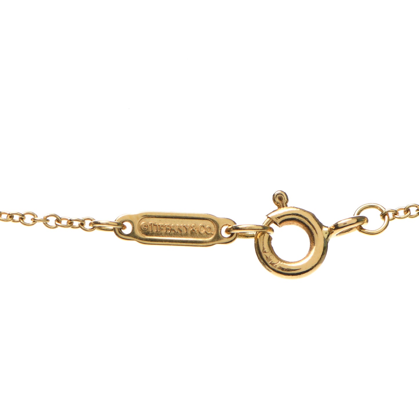 18K Yellow Gold 1837 Bar Pendant Necklace
