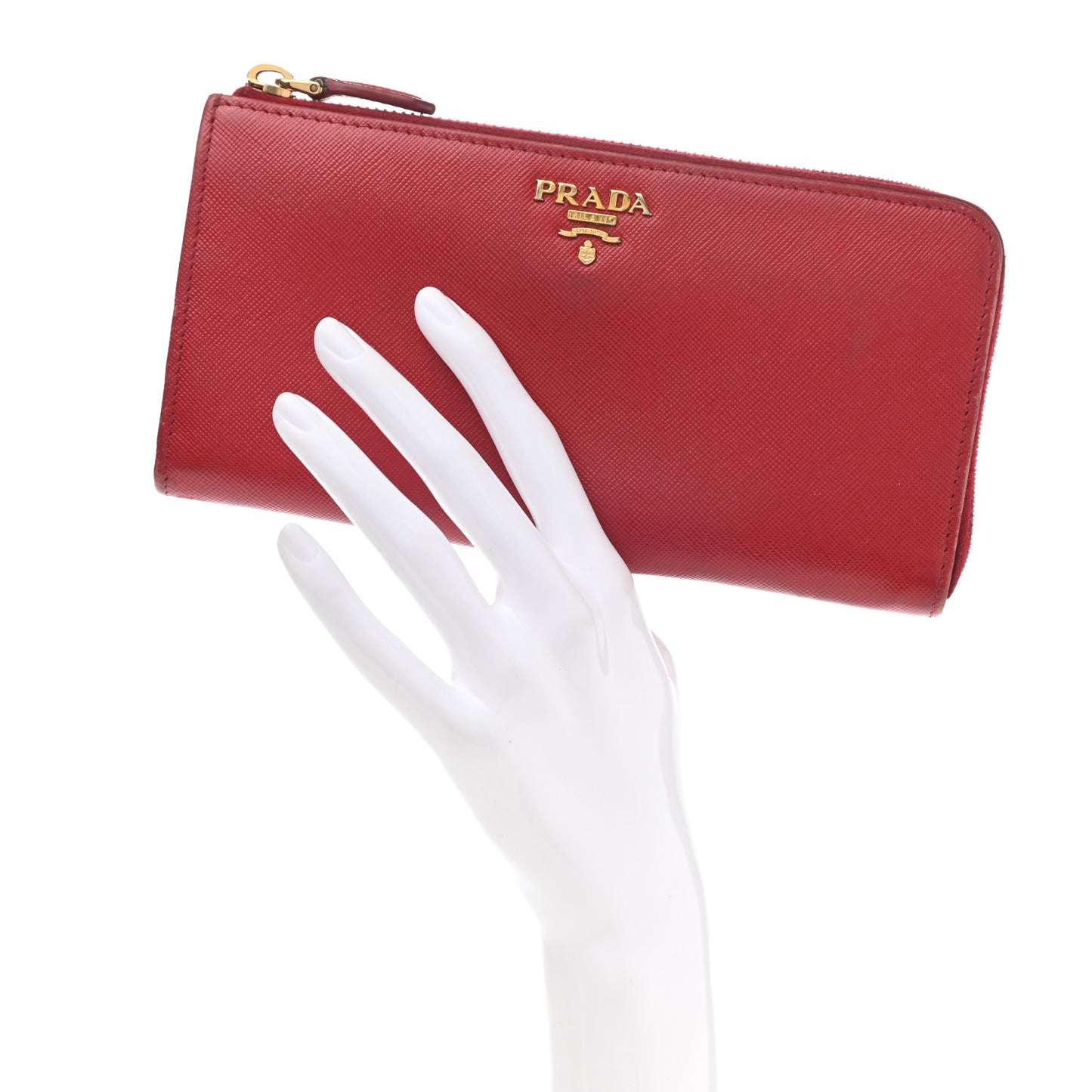 Saffiano Zip Around Wallet Fuoco