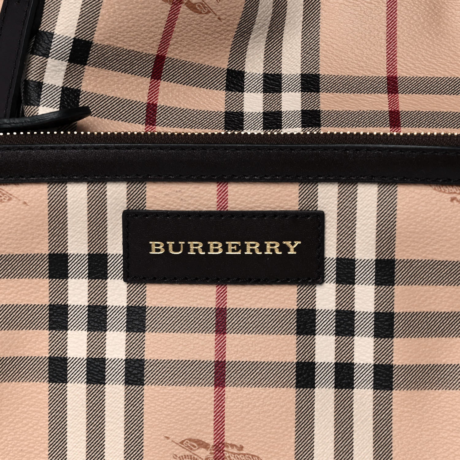 Burberry Haymarket Check Small Canterbury Tote Chocolate 6 of 10