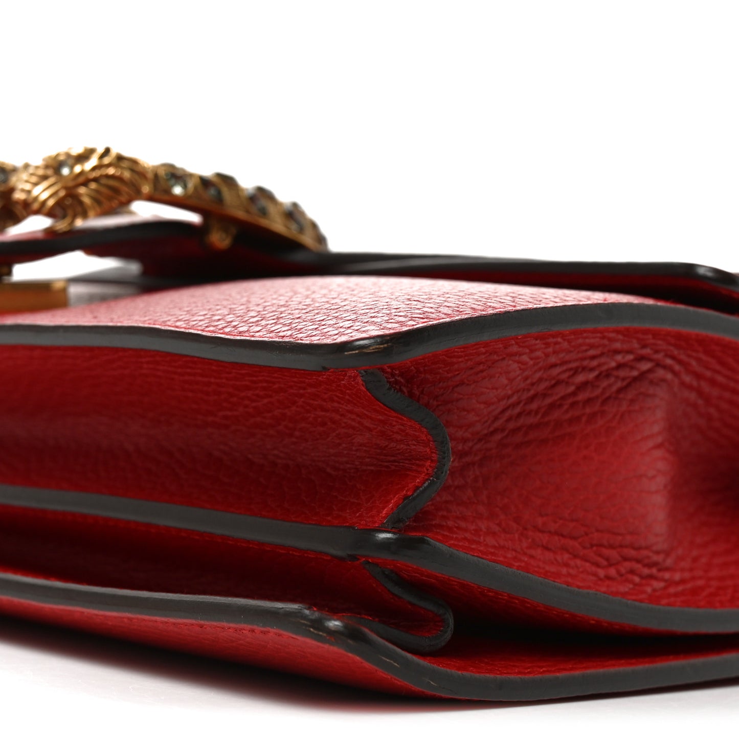 Dollar Calfskin Swarovski Crystal Small Dionysus Shoulder Bag Hibiscus Red