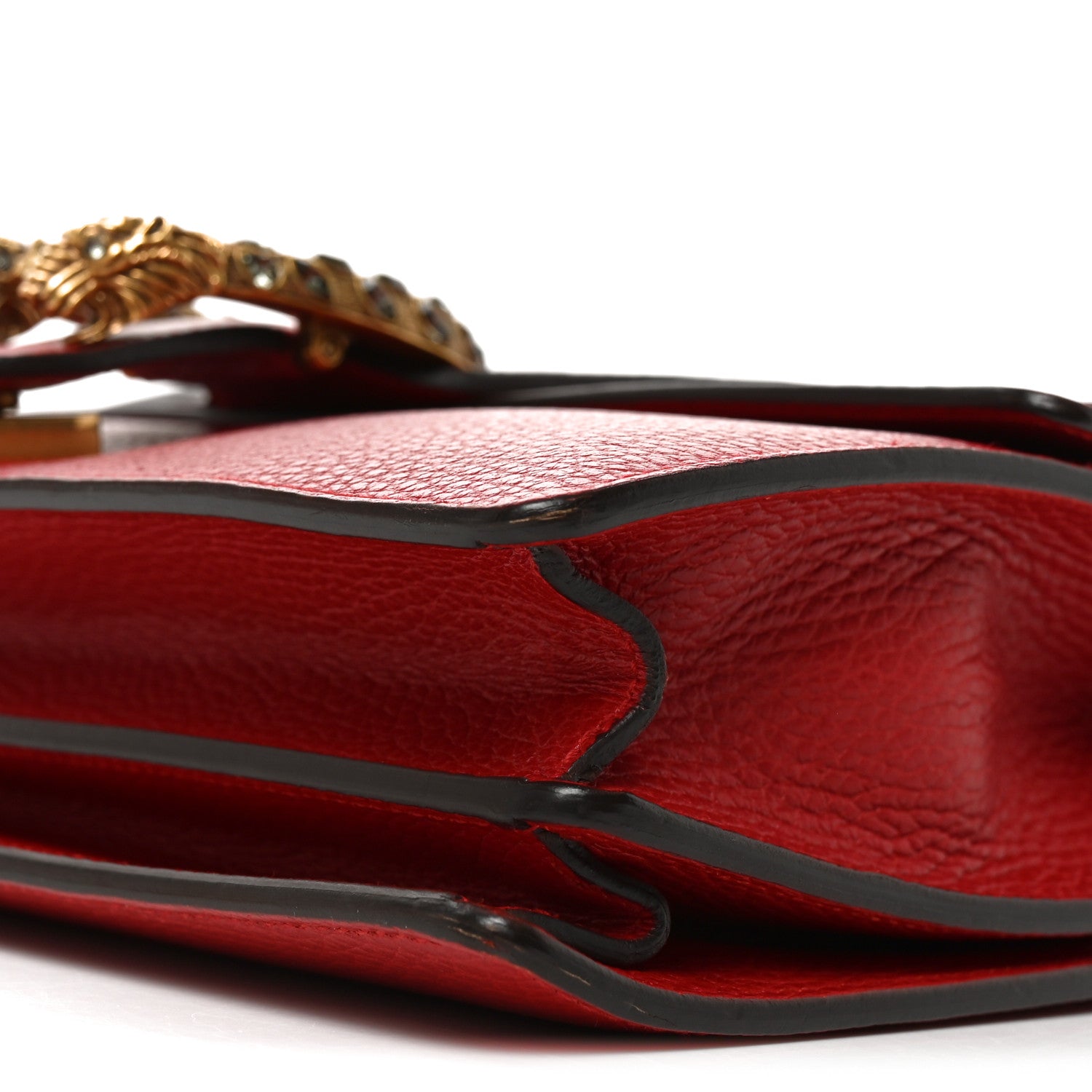 Gucci Dollar Calfskin Swarovski Crystal Small Dionysus Shoulder Bag Hibiscus Red 10 of 10