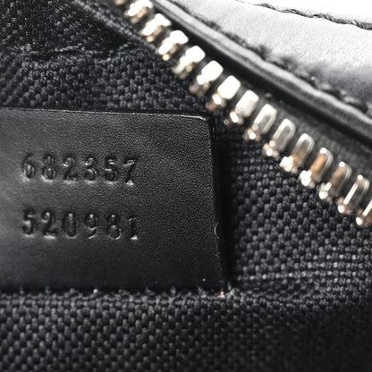Gucci GG Supreme Monogram Appia Calfskin Web Small Camera Messenger Bag Black Grey 7 of 12