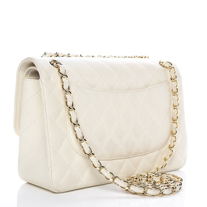 Chanel Caviar Quilted Jumbo Double Flap White 3 of 11