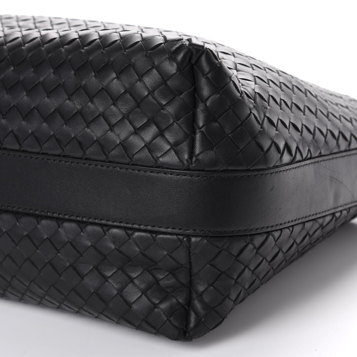 Nappa Intrecciato Hobo Black