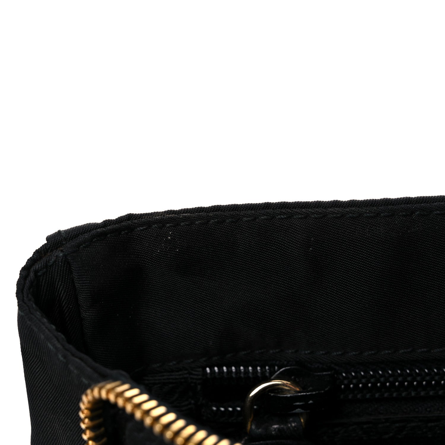 Prada Tessuto Nylon Chain Shoulder Bag Black 12 of 15