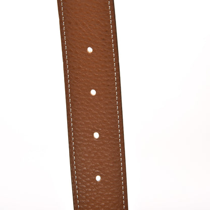 Hermes Box Taurillon Clemence 32mm H Belt 80 Black Gold 5 of 12