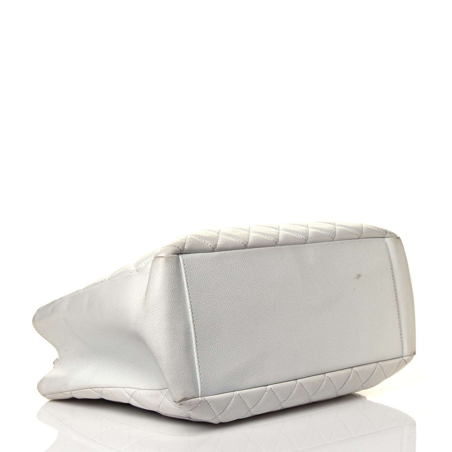 Chanel Caviar Quilted Grand Shopping Tote GST White 3 of 11