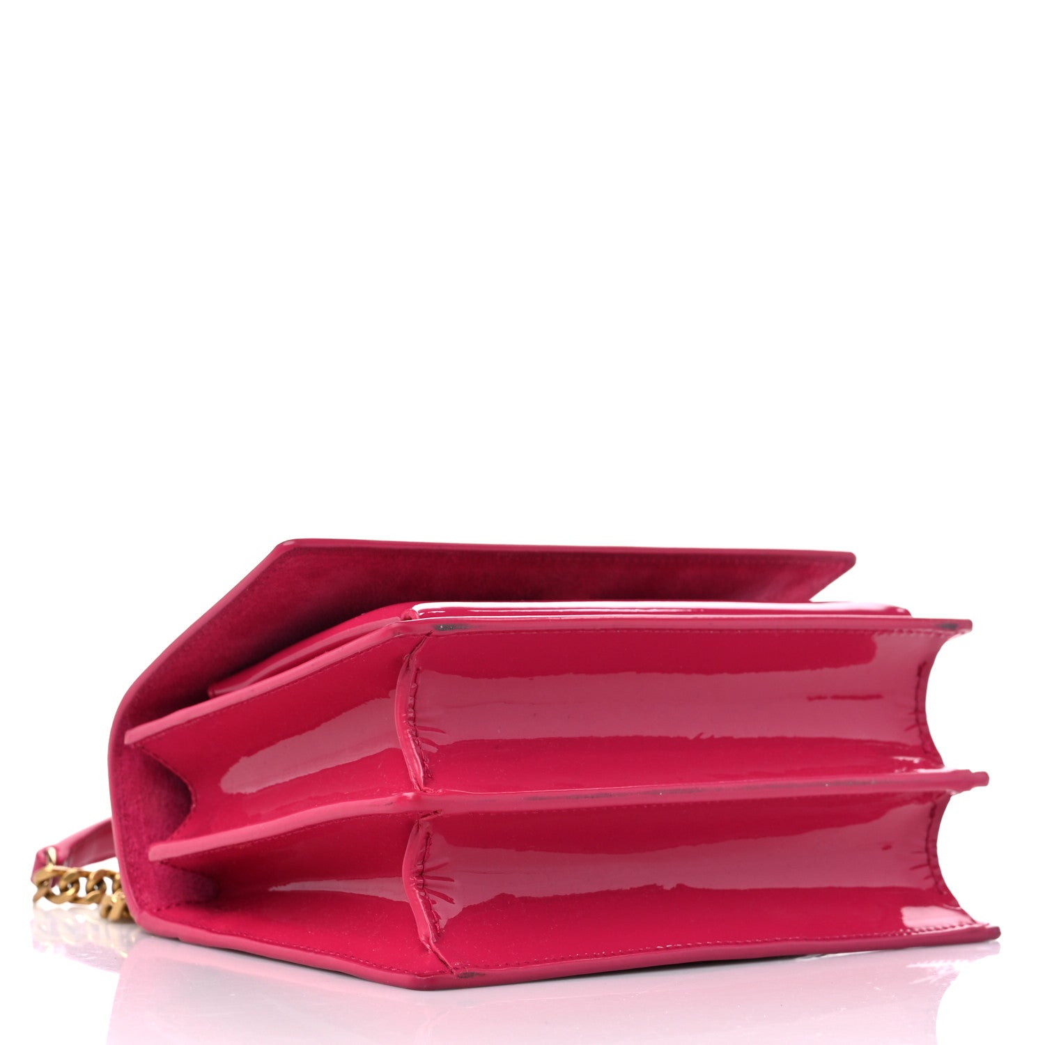 Saint Laurent Patent Small Monogram Sunset Bubblegum 4 of 12