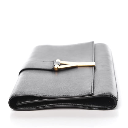 Saint Laurent Calfskin Classic Y Ligne Clutch Black 9 of 13