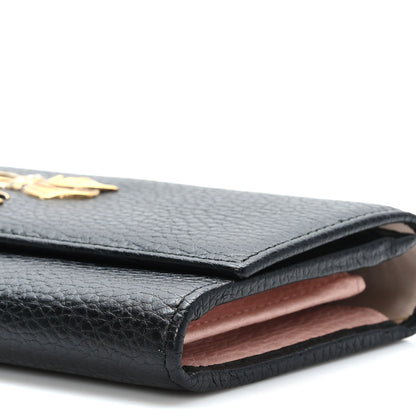 Gucci Calfskin Garden Continental Wallet Black 9 of 9