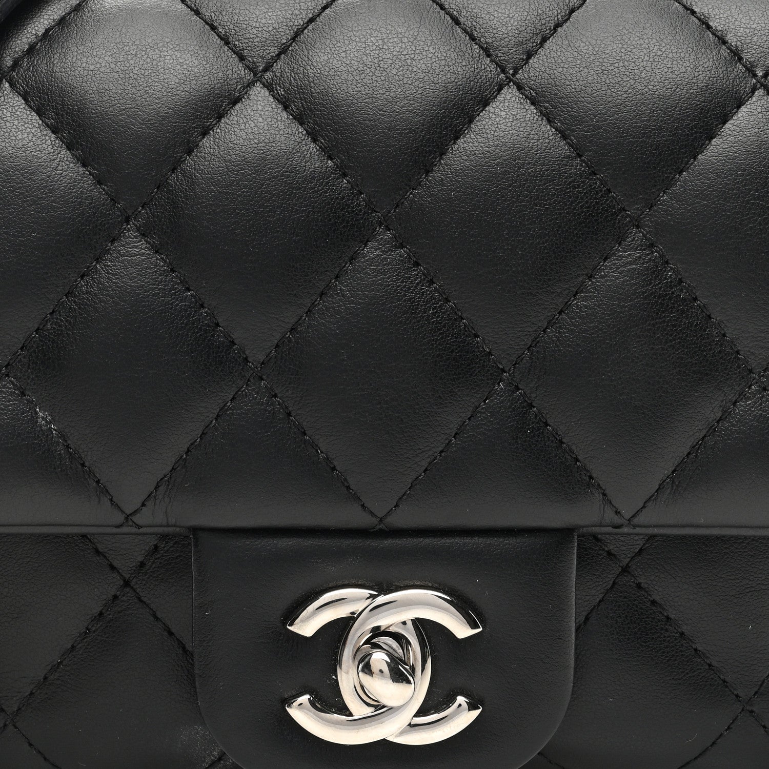 Chanel Calfskin Quilted CC Uniform Flap Belt Bag Black 8 of 10