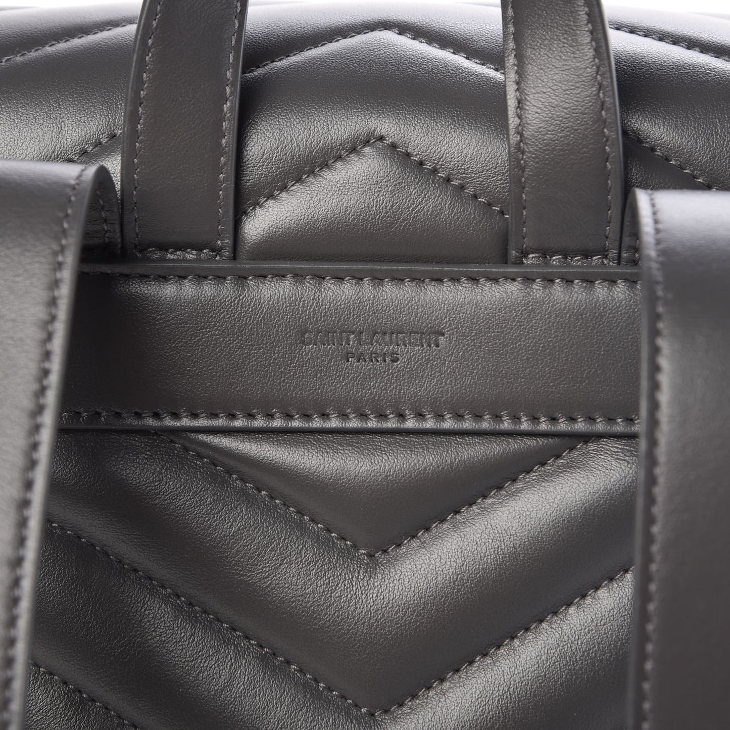 Calfskin Y Quilted Monogram Medium Loulou Backpack Asphalt