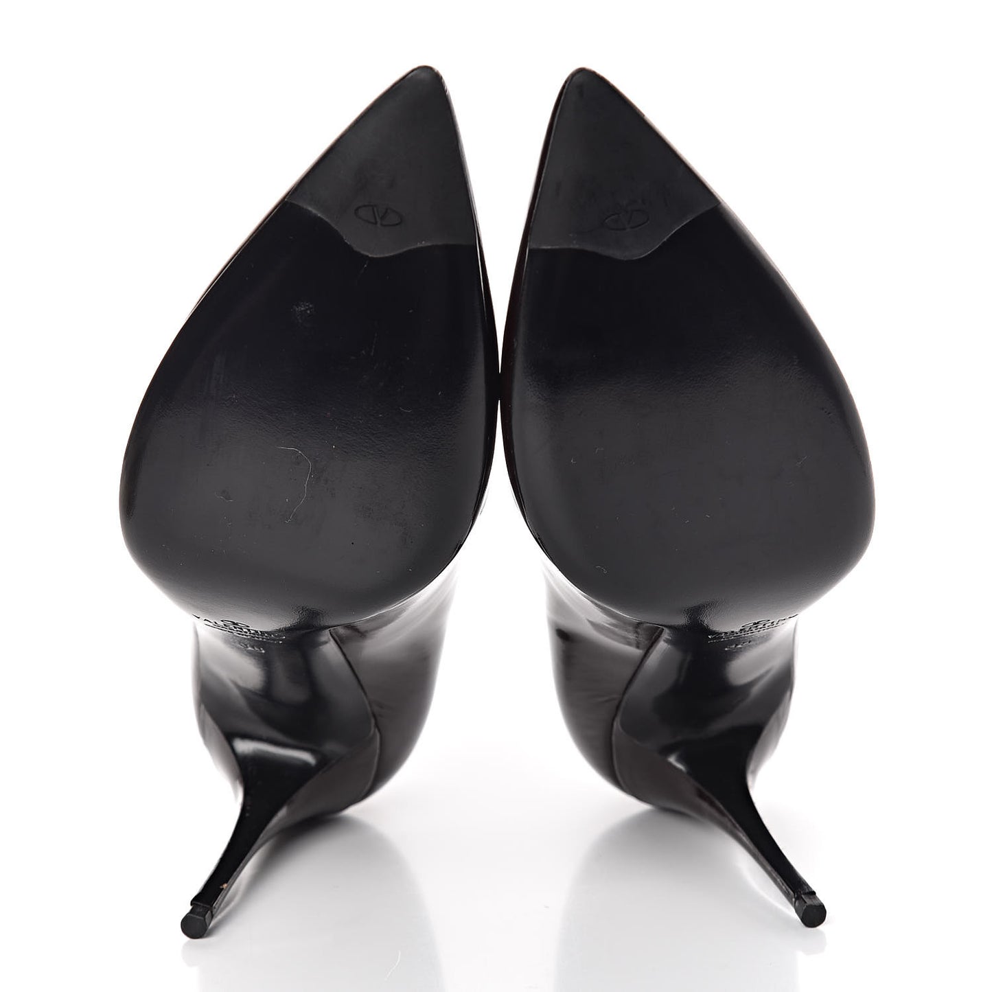 Patent Pointed Toe Ankle Boots 38 Rubin