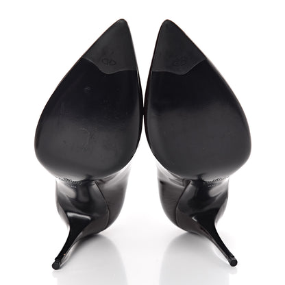 Valentino Garavani Patent Pointed Toe Ankle Boots 38 Rubin 7 of 7