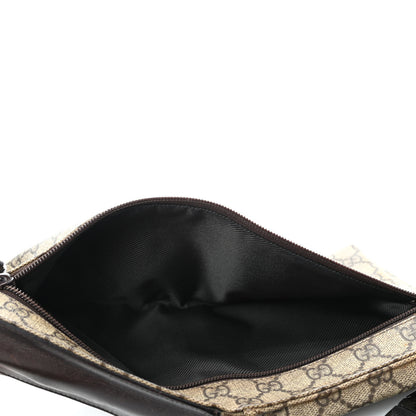 Gucci GG Plus Monogram Double Pocket Belt Bag Dark Brown 4 of 4