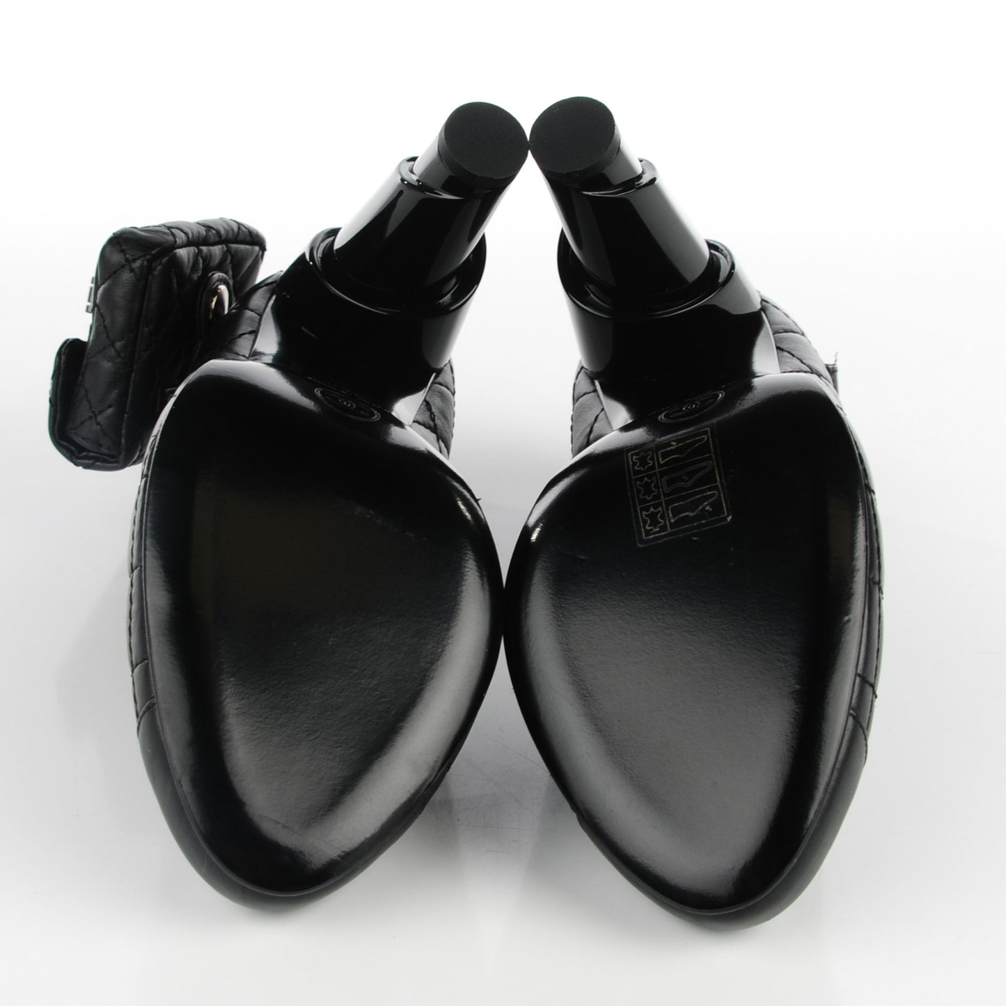 Calfskin Quilted Mini 2.55 Reissue Flap Pumps 37.5 Black