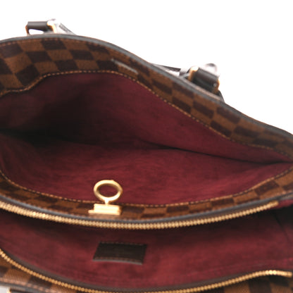 Louis Vuitton Cuir Taurillon Damier Ebene Normandy Bordeaux 7 of 13