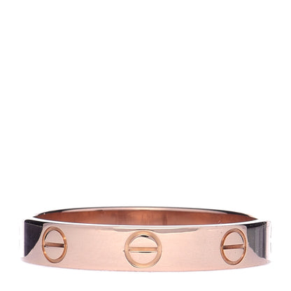 Cartier 18K Pink Gold 3.5mm LOVE Wedding Band Ring 56 7.5 1 of 5