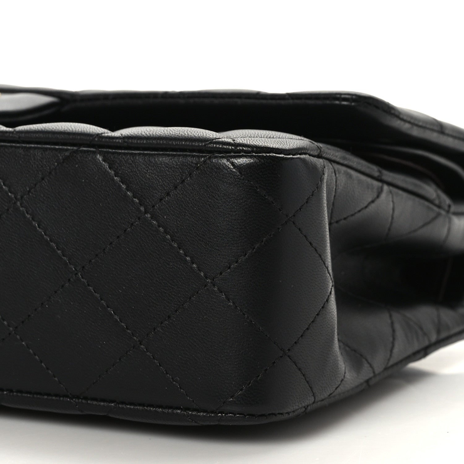 Chanel Lambskin Quilted Medium Double Flap Black 9 of 9