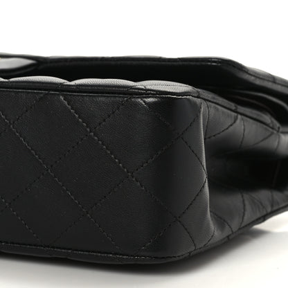 Chanel Lambskin Quilted Medium Double Flap Black 9 of 9