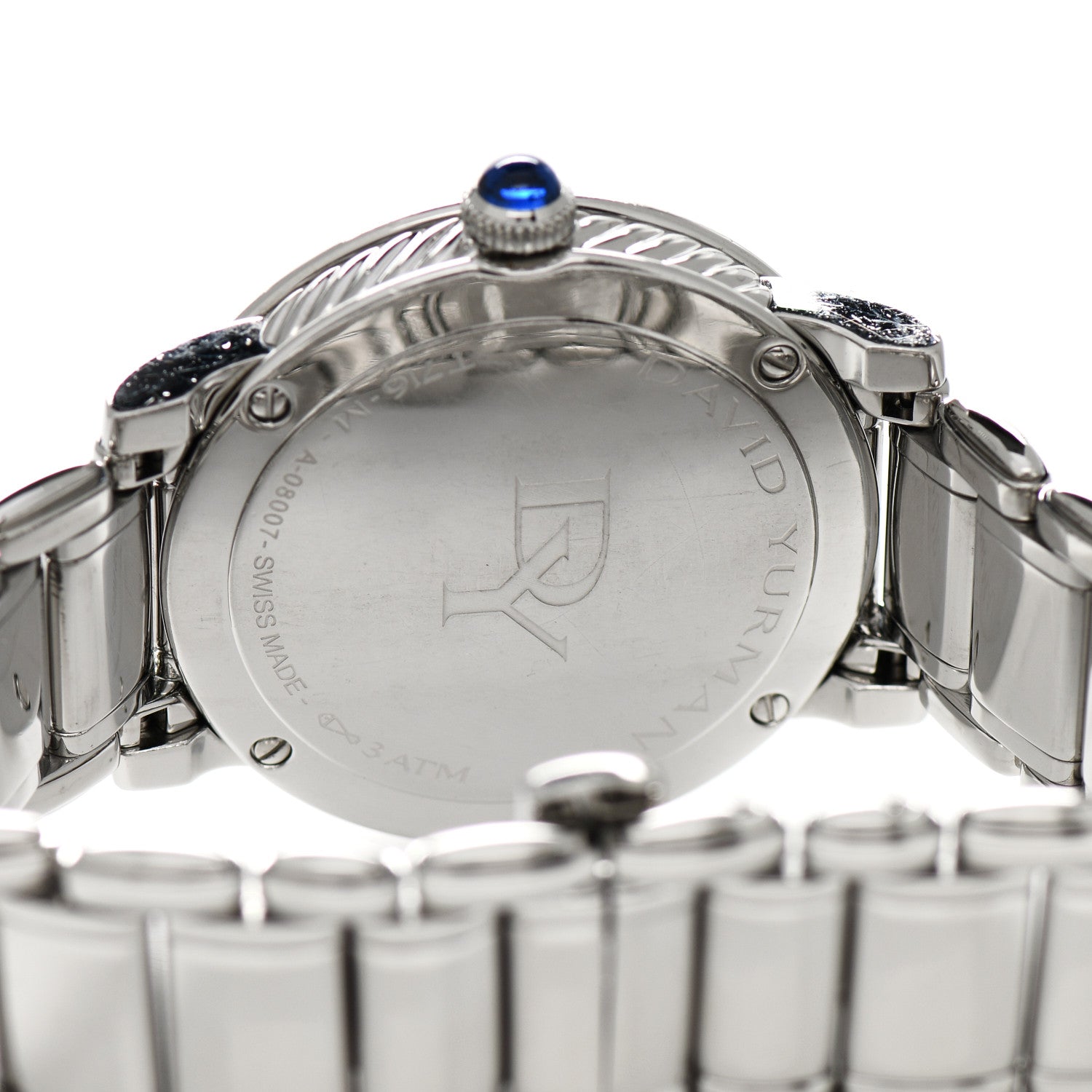 David Yurman Stainless Steel Diamond Mother of Pearl 38mm Classic Quartz Watch 4 of 4