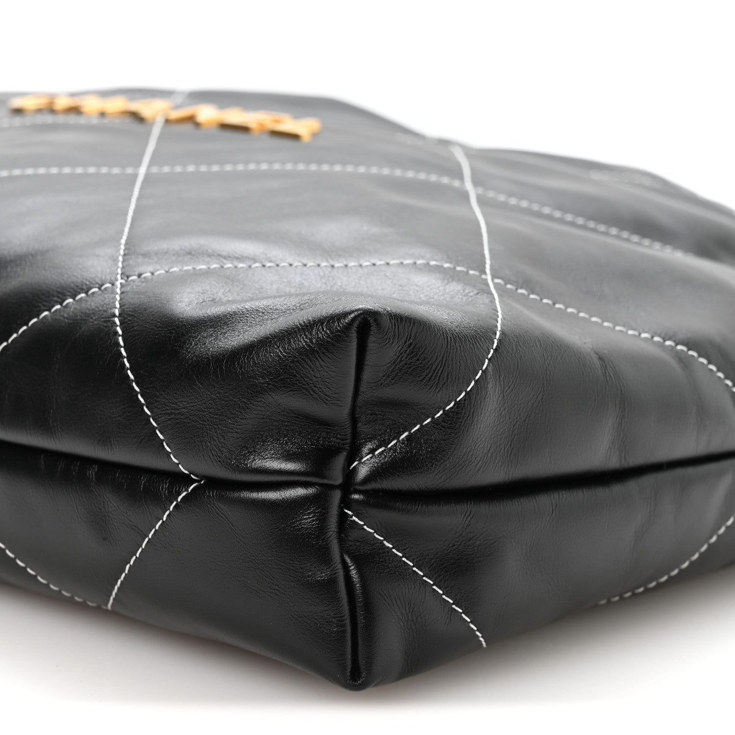 Chanel Shiny Calfskin Stitched Chanel 22 Black White 11 of 11