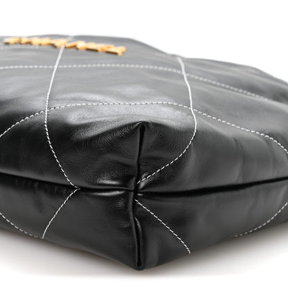 Chanel Shiny Calfskin Stitched Chanel 22 Black White 11 of 11