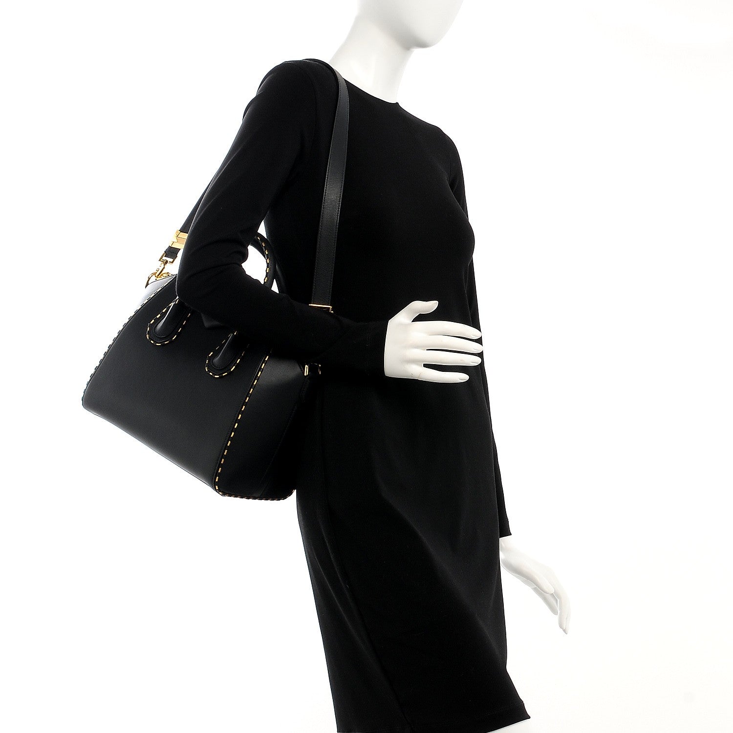 Givenchy Calfskin Chain Detail Small Antigona Black 2 of 12