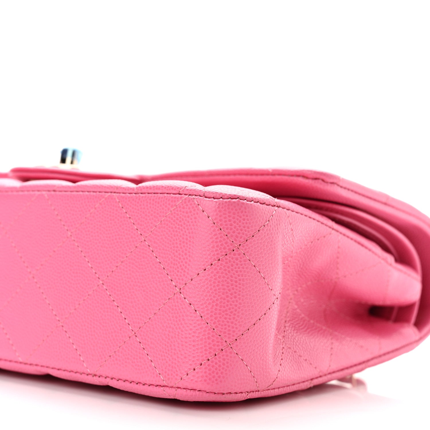 Chanel Caviar Quilted Medium Double Flap Pink 9 of 9