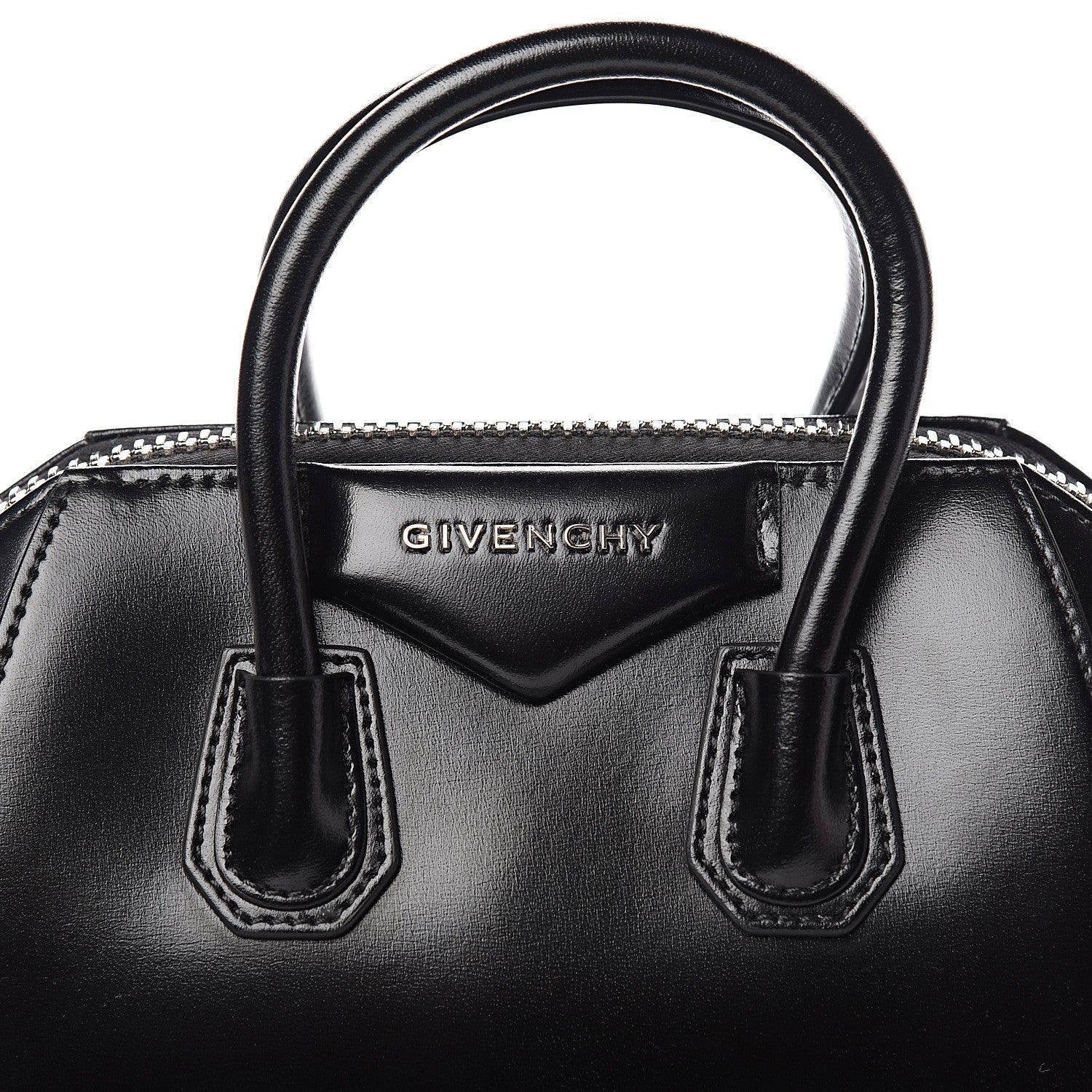 Givenchy Shiny Lord Calfskin Mini Antigona Black 9 of 9