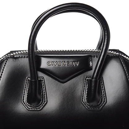 Givenchy Shiny Lord Calfskin Mini Antigona Black 9 of 9