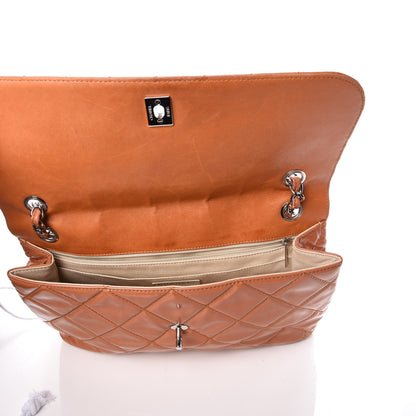Chanel Vinyl Quilted In the Business Flap Bag Orange 8 of 13
