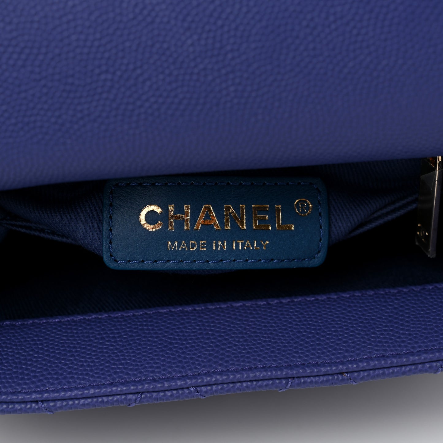 Caviar Quilted Extra Mini Coco Handle Flap Purple
