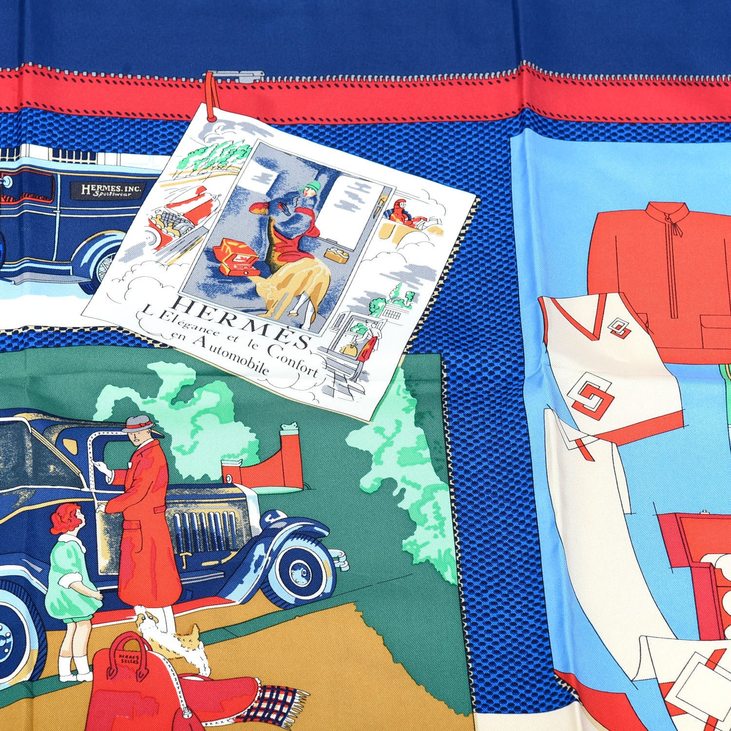 Hermes Silk L'Elegance et le Confort en Automobile Scarf 90 2 of 6