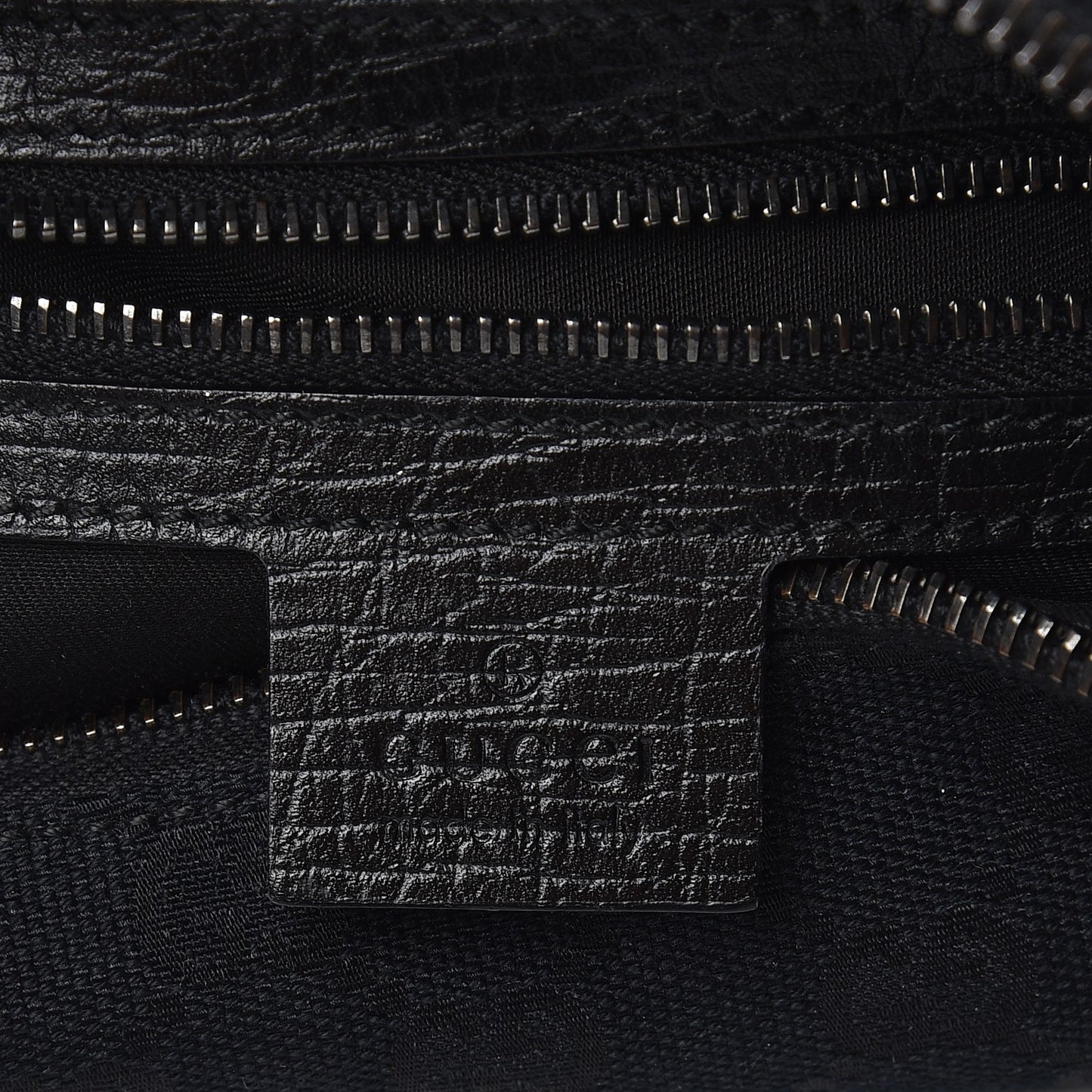 Monogram Medium Horsebit Chain Hobo Black