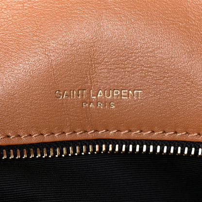 Saint Laurent Denim Suede Monogram Medium Niki Chain Satchel Blue Cinnamon 6 of 11