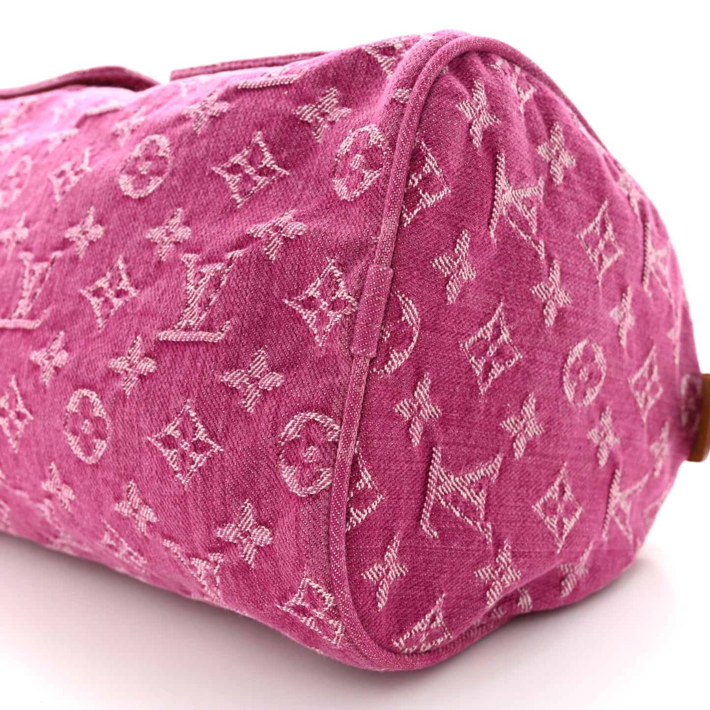 Monogram Denim Neo Speedy Fuchsia