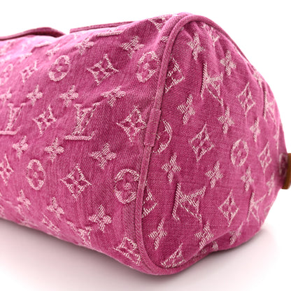 Louis Vuitton Monogram Denim Neo Speedy Fuchsia 9 of 10