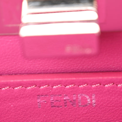 Fendi Shiny Nappa Petite Peekaboo I SEE U Satchel Magenta 6 of 10